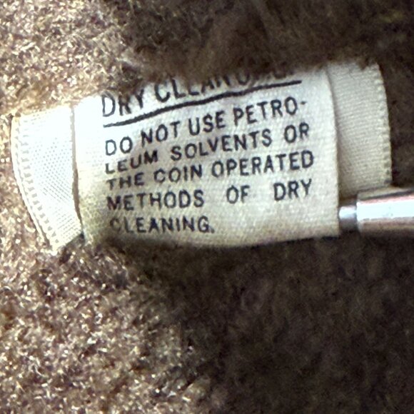 Vintage 70s Towncraft Mens Medium Red & Brown Plaid Wool Coat With Faux Fur - Picture 7 of 14